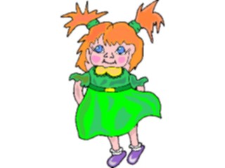 Sticker Custom Preview Image #083792 Kids Stuff Images Girlwith Pig Tails4