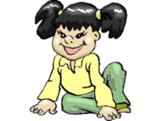 Sticker Custom Preview Image #083793 Kids Stuff Images Girlwith Pig Tails5