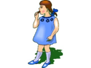 Sticker Custom Preview Image #083795 Kids Stuff Images Girlwith Popsicle