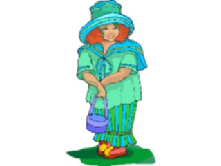 Sticker Custom Preview Image #083799 Kids Stuff Images Girlwith Purse2