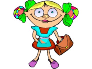 Sticker Custom Preview Image #083801 Kids Stuff Images Girlwith Purse4