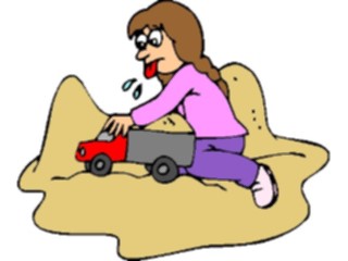 Sticker Custom Preview Image #083817 Kids Stuff Images Girlwith Truck