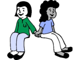 Sticker Custom Preview Image #083829 Kids Stuff Images Girls Sitting