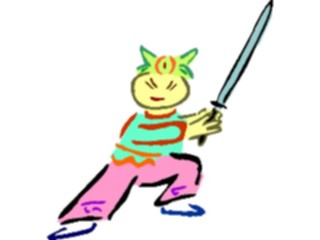 Sticker Custom Preview Image #083920 Kids Stuff Images Kid Playingwith Sword