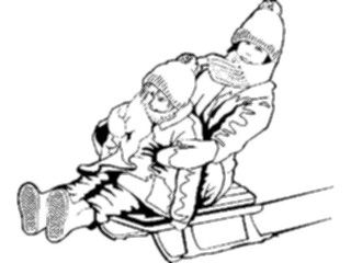 Sticker Custom Preview Image #083960 Kids Stuff Images Kids Sledding