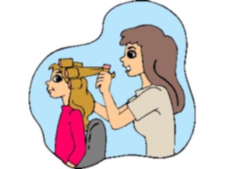 Sticker Custom Preview Image #084004 Kids Stuff Images Mother Styling Childs Hair