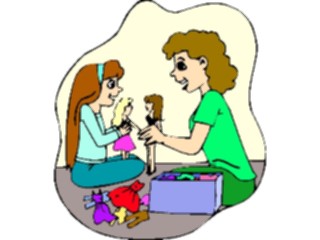 Sticker Custom Preview Image #084046 Kids Stuff Images Playingwith Dolls