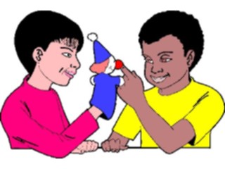 Sticker Custom Preview Image #084049 Kids Stuff Images Playingwith Puppet