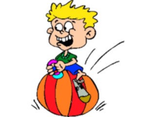 Sticker Custom Preview Image #084066 Kids Stuff Images Riding Ball