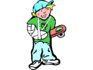 Sticker Custom Preview Image #084082 Kids Stuff Images Skateboard Injury