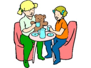 Sticker Custom Preview Image #084102 Kids Stuff Images Tea Party1