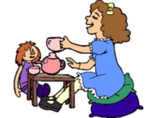 Sticker Custom Preview Image #084103 Kids Stuff Images Tea Party2