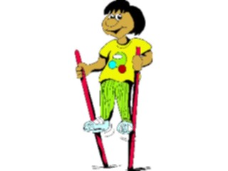Sticker Custom Preview Image #084128 Kids Stuff Images Walkingon Stilts
