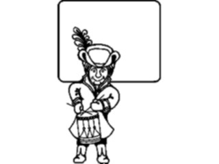 Sticker Custom Preview Image #084276 Kids Stuff Toys Drummer Boy Frame