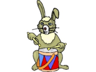 Sticker Custom Preview Image #084277 Kids Stuff Toys Drummer Rabbit