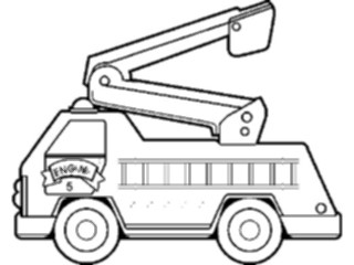 Sticker Custom Preview Image #084282 Kids Stuff Toys Fire Engine1