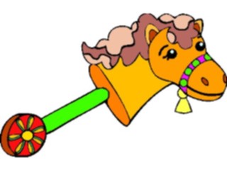 Sticker Custom Preview Image #084309 Kids Stuff Toys Horse1