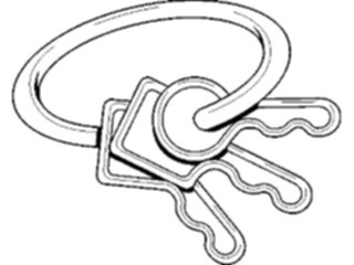 Sticker Custom Preview Image #084333 Kids Stuff Toys Keys Plastic