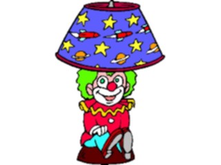 Sticker Custom Preview Image #084369 Kids Stuff Toys Lamp Clown