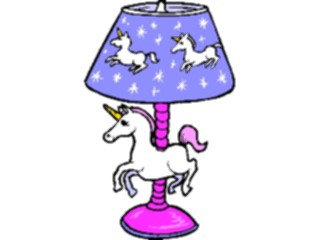 Sticker Custom Preview Image #084371 Kids Stuff Toys Lamp Unicorn