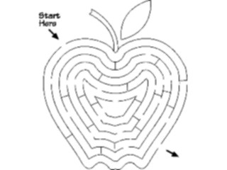 Sticker Custom Preview Image #084391 Kids Stuff Toys Maze Apple