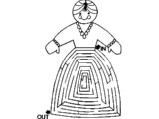 Sticker Custom Preview Image #084401 Kids Stuff Toys Maze Dress