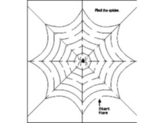 Sticker Custom Preview Image #084414 Kids Stuff Toys Maze Spider Web