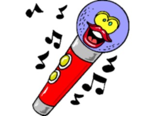 Sticker Custom Preview Image #084432 Kids Stuff Toys Musical Microphone