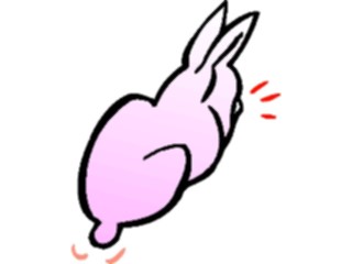 Sticker Custom Preview Image #084457 Kids Stuff Toys Pink Bunny