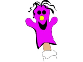 Sticker Custom Preview Image #084473 Kids Stuff Toys Puppet Happy