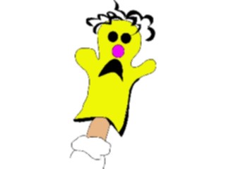 Sticker Custom Preview Image #084475 Kids Stuff Toys Puppet Sad