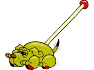 Sticker Custom Preview Image #084480 Kids Stuff Toys Push Toy Dog