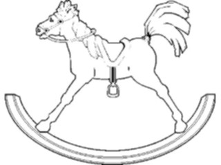 Sticker Custom Preview Image #084525 Kids Stuff Toys Rocking Horse04