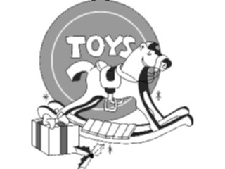 Sticker Custom Preview Image #084526 Kids Stuff Toys Rocking Horse05