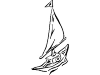 Sticker Custom Preview Image #084549 Kids Stuff Toys Sailboat