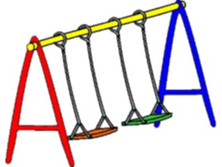 Sticker Custom Preview Image #084603 Kids Stuff Toys Swing Set1