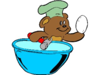 Sticker Custom Preview Image #084653 Kids Stuff Toys Teddy Bear Baker