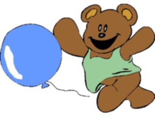 Sticker Custom Preview Image #084655 Kids Stuff Toys Teddy Bear Balloon1