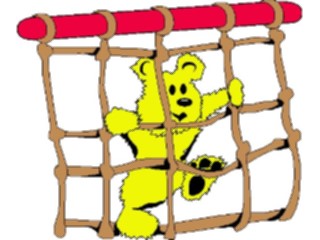 Sticker Custom Preview Image #084661 Kids Stuff Toys Teddy Bear Climbing