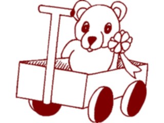 Sticker Custom Preview Image #084669 Kids Stuff Toys Teddy Bearin Wagon