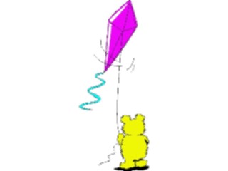 Sticker Custom Preview Image #084670 Kids Stuff Toys Teddy Bear Kite