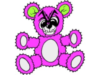 Sticker Custom Preview Image #084671 Kids Stuff Toys Teddy Bear Mean