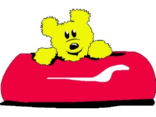 Sticker Custom Preview Image #084672 Kids Stuff Toys Teddy Bear Peeking
