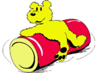 Sticker Custom Preview Image #084678 Kids Stuff Toys Teddy Bear Rolling