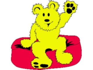 Sticker Custom Preview Image #084679 Kids Stuff Toys Teddy Bear Sitting1