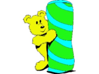 Sticker Custom Preview Image #084682 Kids Stuff Toys Teddy Bear Standing