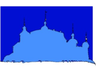 Sticker Custom Preview Image #084882 Landscapes Landscapes Castle Silhouette2