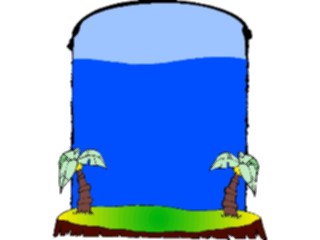 Sticker Custom Preview Image #085221 Landscapes Landscapes Island Background1