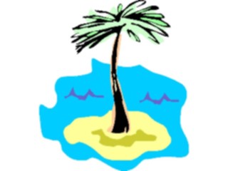 Sticker Custom Preview Image #085318 Landscapes Landscapes Palm Tree Island04
