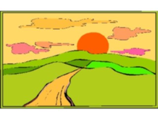 Sticker Custom Preview Image #085501 Landscapes Landscapes Sunset17